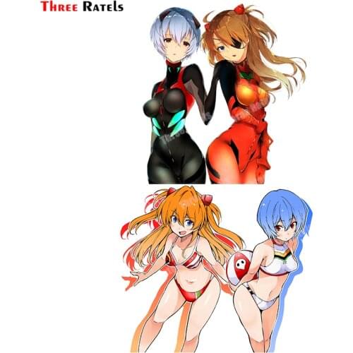 Three Ratels B506 Souryuu Asuka Langley And Ayanami Rei For Toyota Chr Sticker Auto Body Cover Decor Decals Waterproof Property