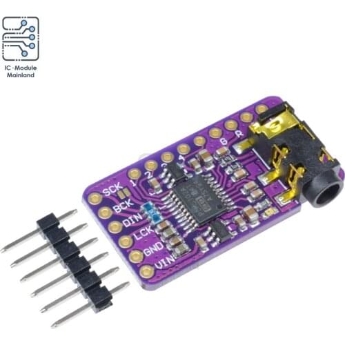 PCM5102 DAC Decoder Board I2S Interface Audio Music Player with 3.5mm AUX Jack For Raspberry Pi pHAT Format