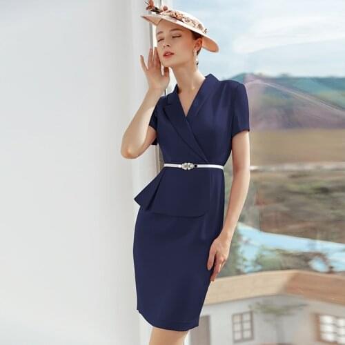 Summer Fashion OL Sharpened Dress,Women Formal Dressing,Meeting Party Interview Clothing.Business Wear