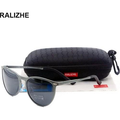RALIZHE New Fashion Polarized Sunglasses Designer Aluminum Magnesium Sun Glasses Mens Womens Eyewear UV400 Driving Fishing