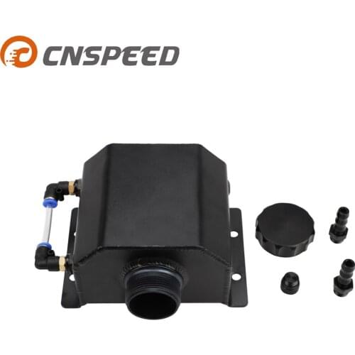 Universal 1L Oil Catch Can Alloy Aluminium Engine Breather Tank Radiator Overflow Tan