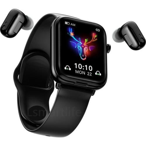 X6 Smart Watch TWS Bluetooth Earphone 2In1 Heart Rate Blood Pressure Monitor Sport Smartwatch Fitness Clock for Android IOS