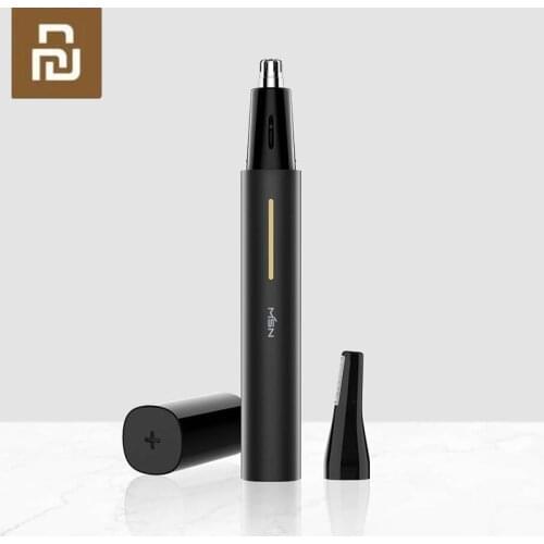 Xiaomi 2-in-1 Electric Nose Hair Trimmer Portable Nose Hair Temple Eyebrow Shaver Clipper Waterproof Safe Cleaner Tool