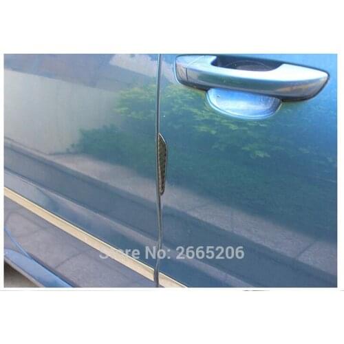 NEW 4pcs/lot carbon fiber Car Door side Edge Protection stickers for Jeep wrangler jk patriot liberty patriot jacket accessories