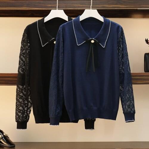 2021 Women Autumn Knitted Slim Sweaters Solid Knitted Female Soft Elastic Color Pullovers lace Long Sleeve Mock Neck Tops