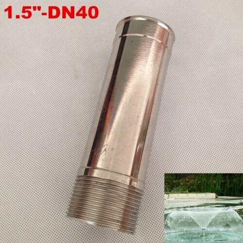 1.5" DN40 Stainless Steel Trumpet Flower Style Fountain Nozzle Garden Pond Fountain
