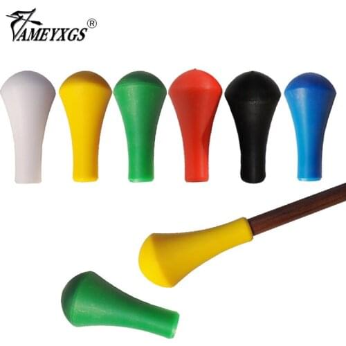 24pcs Archery Arrowhead ID8.0mm Nylon Safety Target Arrow Head Tips Point Carbon/Fiberglass Arrow Shooting Practice Accessories