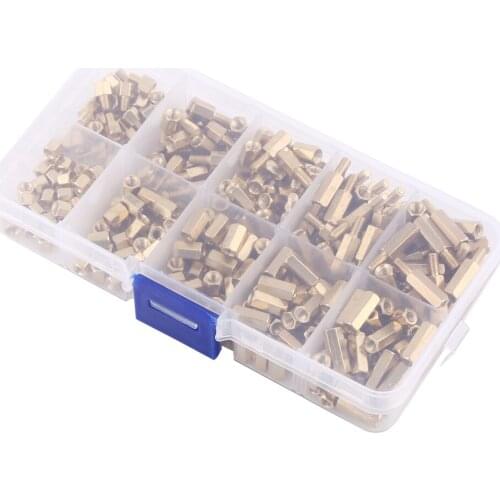 300pcs M3 Brass Standoffs Hex Male-Female & Female-Female Stand-Off DIY Set For Motherboard