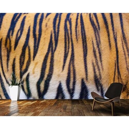 Custom papel DE parede 3d,Tiger skin texture murals for bedroom children room background wall wallpaper