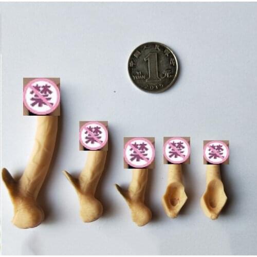 5pcs/set 1/6 scale Accessories Male Genital Parts Silicone Penis Model for 12Inches Jiaou Tbleague Action Figure