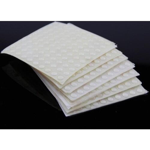 500 PCS 6*2.5mm Self Adhesive Soft Clear Anti Slip Rounded Bumpers Silicone Rubber Feet Pads Sticky Silicone Shock Absorber