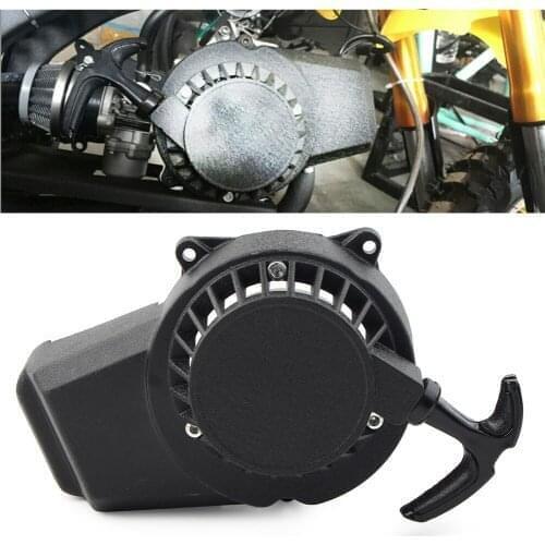 Aluminum Motorcycle Recoil Pull Start Starter For 47cc 49cc 2 Stroke Mini Bike Scooter ATV