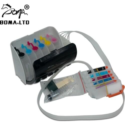 BOMA.LTD ITH ITH-BK Continuous Ink Supply System For Epson EP-810AW EP-810AB EP-811AB EP-711A EP-709A EP-710A Auto Reset Chip