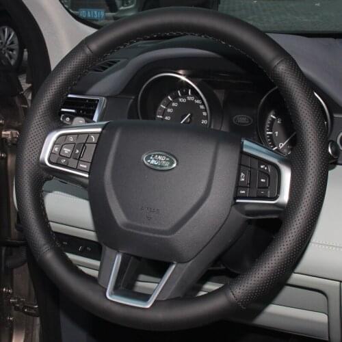 For Land Rover discovery 4/5/ range rover Freelander 2 /Freelander DIY leather car interior steering wheel cover car accessories