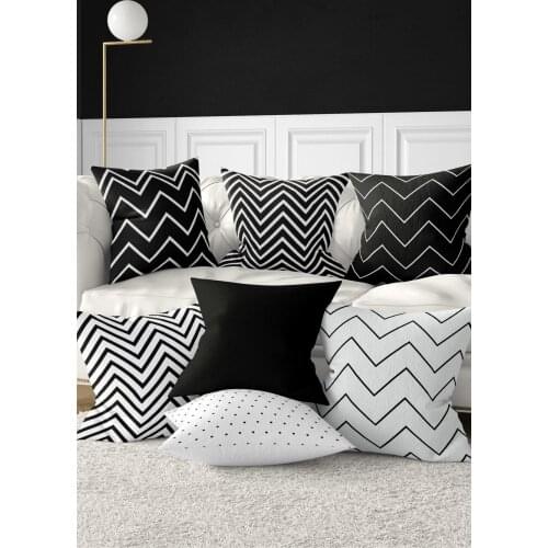 Cushion & Pillow Decorate Case Good Quality Stylish Home Garden Room Kitchen Gift Useful Decorative Modern Black