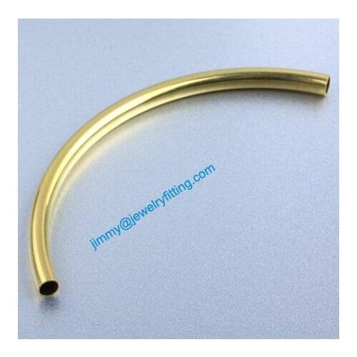 Jewelry findings Raw Brass matel spacer tube beads Pave tube beads tube Bar 5*95*0.3mm