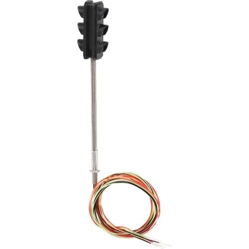 HFES 3 Color Traffic Light Signals Ho Oo Scale Model 6Led For Diy Sand Table Crossing Street Construction Railway Two Side