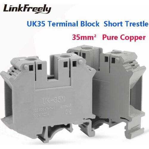 UK35N 10pcs Electrical Wire Screw Terminal Connectors UK1.5 UK2.5 UK25N UK50N UK95N UK150N UK240N Quick Splice Crimp Terminal