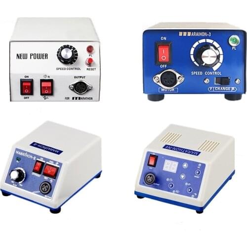 4types Marathon Control Box For Strong 210 H37L1 Micromotor Handpiece 65W Manicure Pedicure machine Electric Nail Drill Polisher