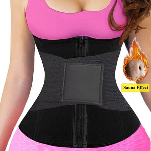 Sauna Sweat Shaper Waist Trainer Corset Body Shapewear Women Tummy Reduction Girdles Belly Sheath Slimming Belt Weight Loss Faja