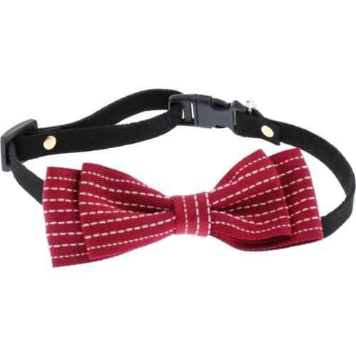 Cute Necktie Pet Dog Cat Necktie Pet Costume Necktie Dog Cat Tie Collar Rose Red