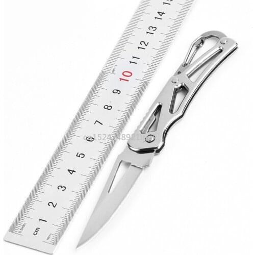 Multifunctional Folding Knife Stainless Steel Outdoor Knife Portable Pocket Knife Camping Survival Knife Keychain Pocket Knife