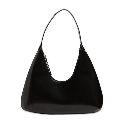 Fashion Ladies Underarm Shoulder Bags Solid Color Women Baguette Handbags PU Leather Elegant Female Daily Use Armpit Tote Bag