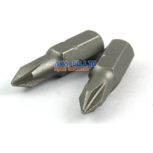20 Pieces Magnetic Phillips Screwdriver Bit S2 Steel 1/4" Hex Shank 25mm Long PH1 Tip (25mm x PH1)