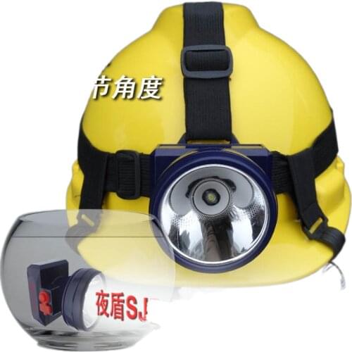 Full waterproof helmet lights led miner headlamp cap miners helmet helmet flashlight headlight glare lighting