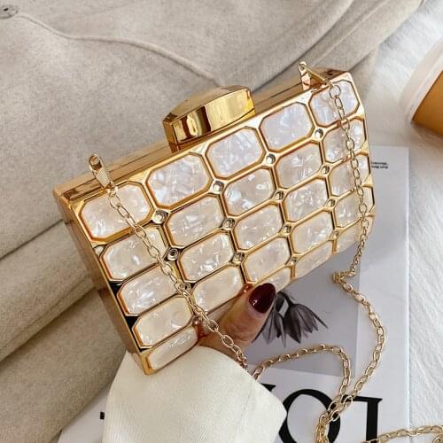 Luxury Female Evening Bag Block Designer Crossbody Bags for Women 2021 Trend Shoulder Bag Wedding Party Clutch Bag Purses Bolsos