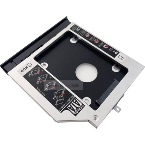With Bezel Front Cover Faceplate 2nd SATA 3.0 2.5 Hard Drive HDD SSD Optical Caddy Frame for Lenovo Ideapad 110-14IBR 110-15IBR