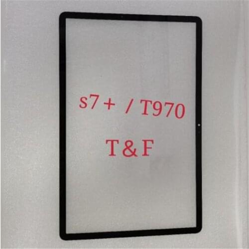 10Pcs/Lot For Samsung Galaxy Tab S7+ Plus T970 T975 T976 T978 Touch Outer Screen Glass Lens Touch Panel Front Glass Lens Parts
