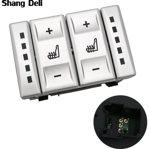 Silver Electric Seat Heating Switch Button For Ford Mondeo MK4 S-MAX Galaxy MK 3