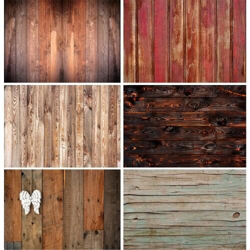 SHENGYONGBAO Vinyl Retro Texture Photo Backdrops Wooden Floor Plank Photography Background for Photo Studio 20103FMB-07