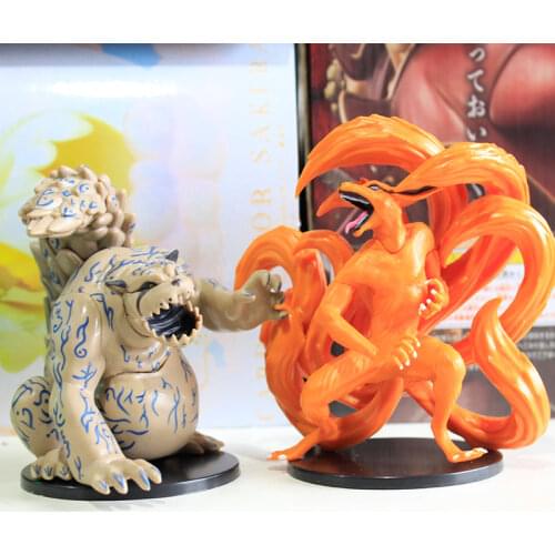 Anime Action Figure Narutos Shuukaku Kyuubi Kitsune Action Figurines Collection PVC Figure Model Doll Toy Anime Lover Kids Gift