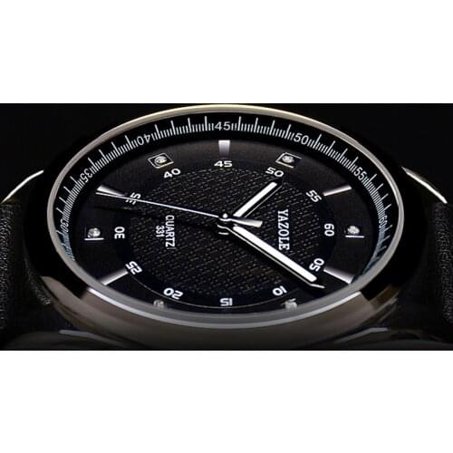 Yazole Fashion Casual Quartz Watches Business Men Watch Top Brand Luxury Famous Male Luminous Clock WristWatch Relogio Masculino