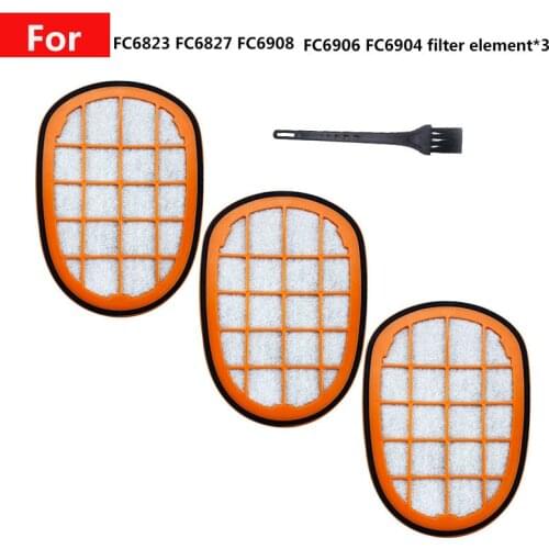 Robot vacuum cleaner household accessories home hepa filter spare parts for Philips FC6822 FC6823 FC6827 FC6908 FC6906 FC6904