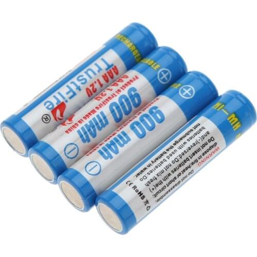 10set/lot Trustfire AAA 900mAh 1.2V Rechargeable NI-MH Battery With Package Case holder for Toys Camera Led Flashlights,4pcs/set