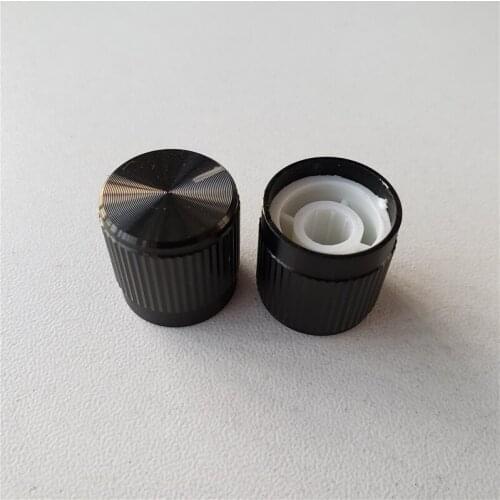 10pcs Aluminum plastic pull flower knob 17*17*6mm audio amplifier knob amp knob potentiometer knob cap