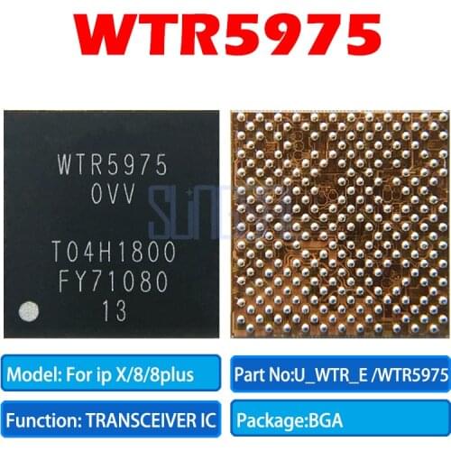 10pcs/lot 100% Original WTR5975 0VV NEW ORIGINAL U_WTR_E gigabit LTE transceiver ic for iphone 8 8plus x