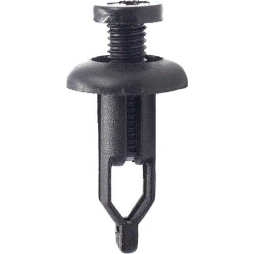 100 Pcs Bumper Clips For Toyota Push in 8.5mm Hole Retainer Black Plastic Rivet