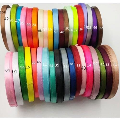 25 Yards 6mm Silk Satin Ribbon , Wedding decorative ribbons, gift wrap, DIY handmade materials A