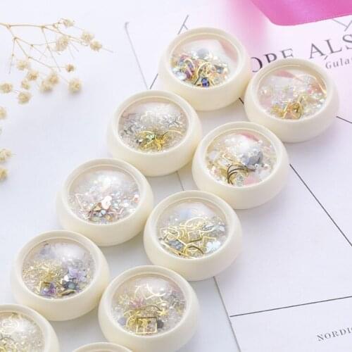 3D Heat Shrinkable Sheet Finished Frosted Butterfly 1 Box Handmade Nail Art Nail Flat Beads Design Golden Geometric Decoration