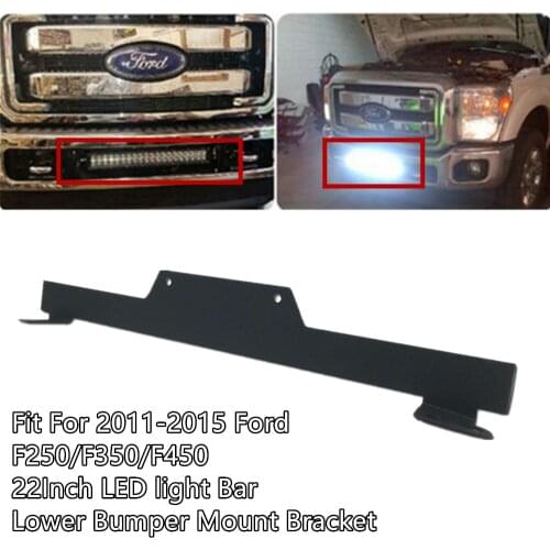 Car 20 22" LED Work Light Bar Holder Lower Bumper Mounting Bracket For Ford F250 F350 F450 2011-2015