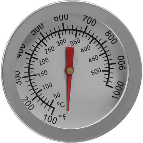 BBQ Smoker Grill Thermometer Temperature Gauge 100-1000 Degrees Fahrenheit 50-500 Degrees