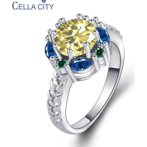 CELLA CITY Rings With Crystals