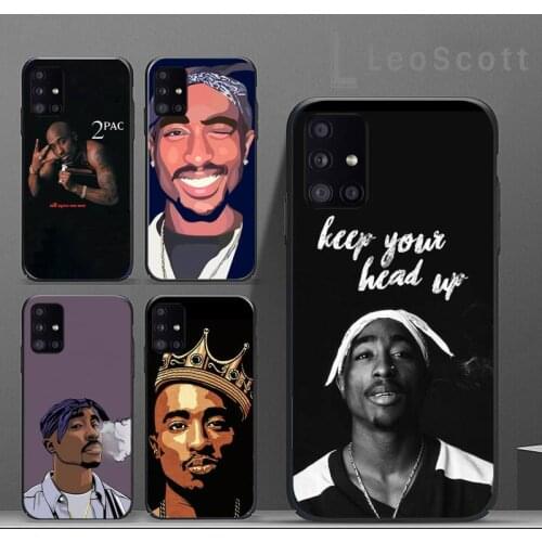 Rapper 2pac Tupac Phone Case For Samsung A40 A31 A50 A51 A71 A20E A20S S8 S9 S10 S20 Plus note 20 ultra