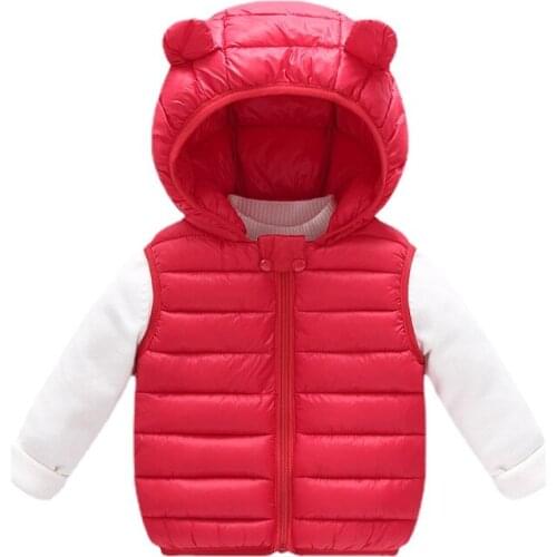 Kids Vest Childrens Girls Vest Hooded Jacket Winter Autumn Waistcoats for Boy Baby Outerwear Coats Girl Clothes Baby Clothes