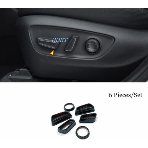 For Toyota Highlander 2021 2022 ABS Car Interior Seat Adjustment Button Cover Trim Auto Accessories