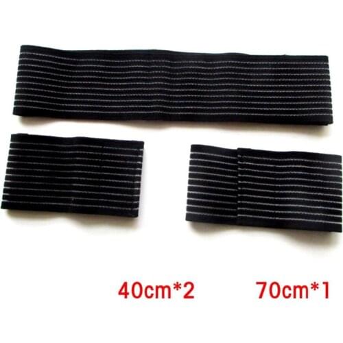 9pc(3sets) Stretch Bands for TENS Machine Electrode Pads fixed action Reusable Sports Healt